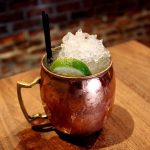 A Moscow Mule Cocktail served in a mug.
