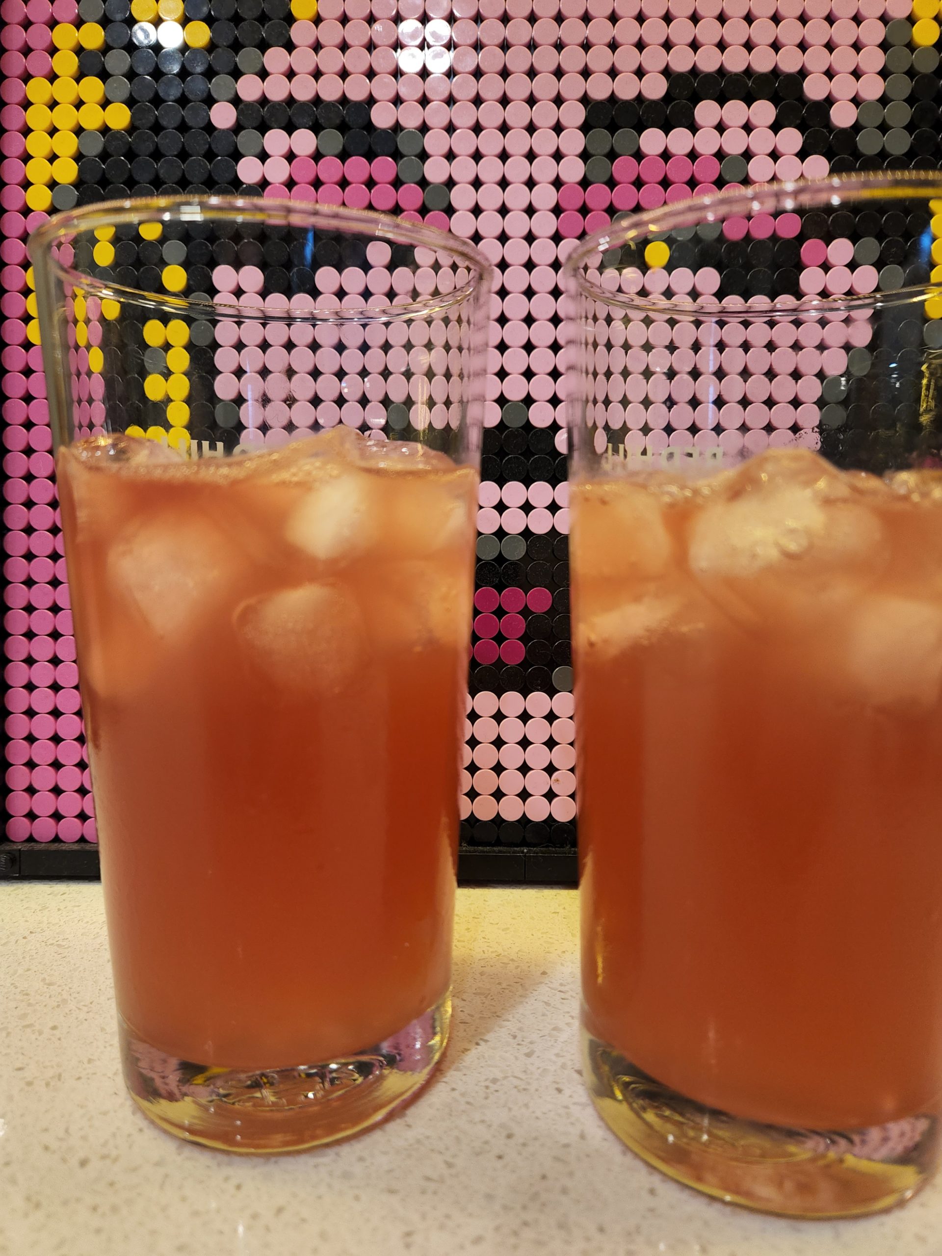 Two Tequila Diablo Rojo cocktails.