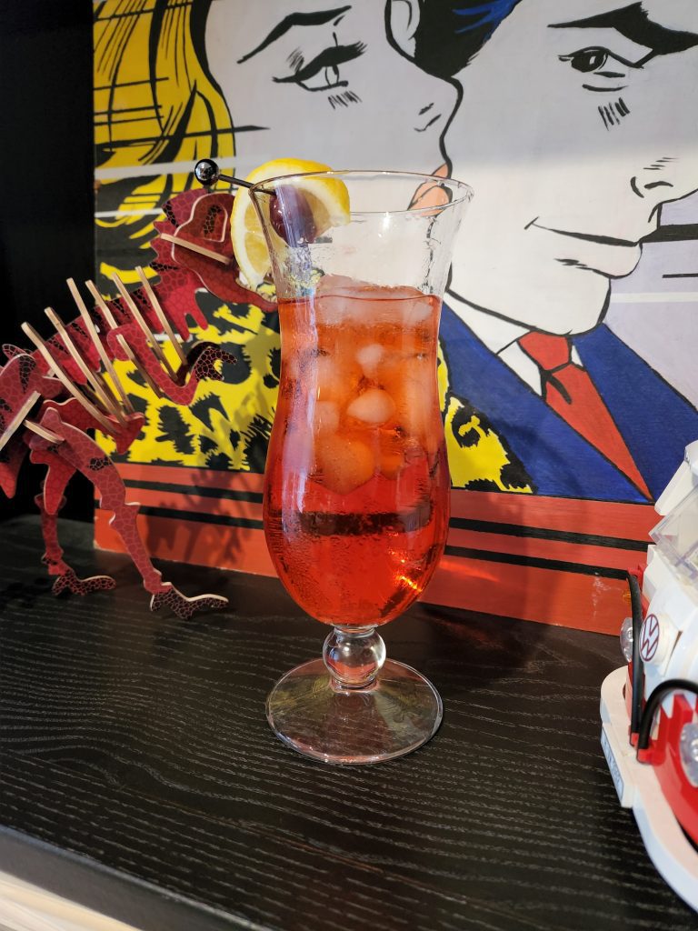 A Hurricane cocktail.
