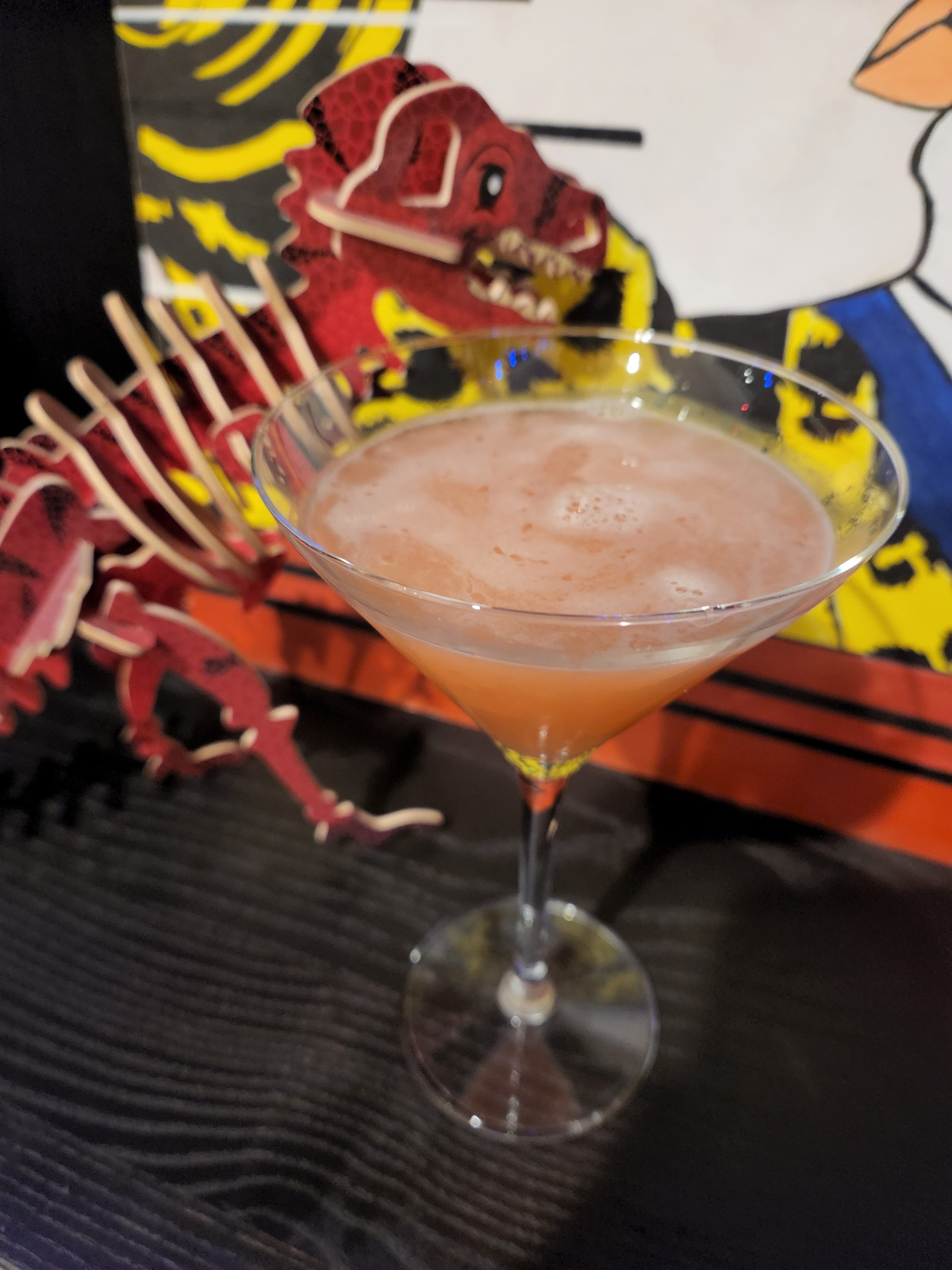 A Nevada Cocktail pictured from above.