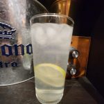 A Gin Rickey cocktail.